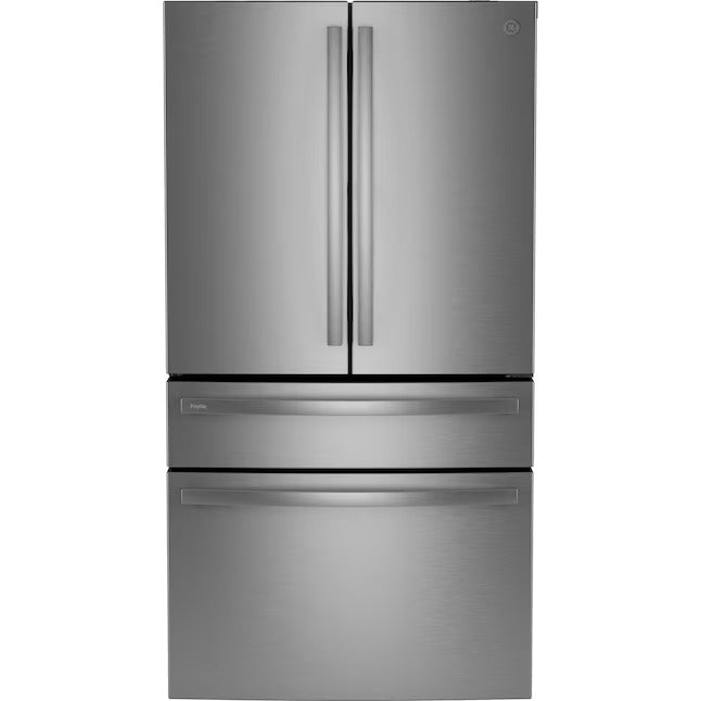 GE Profile 28.7-cu ft 4-Door Smart French Door Refrigerator with Ice Maker - Open Box
