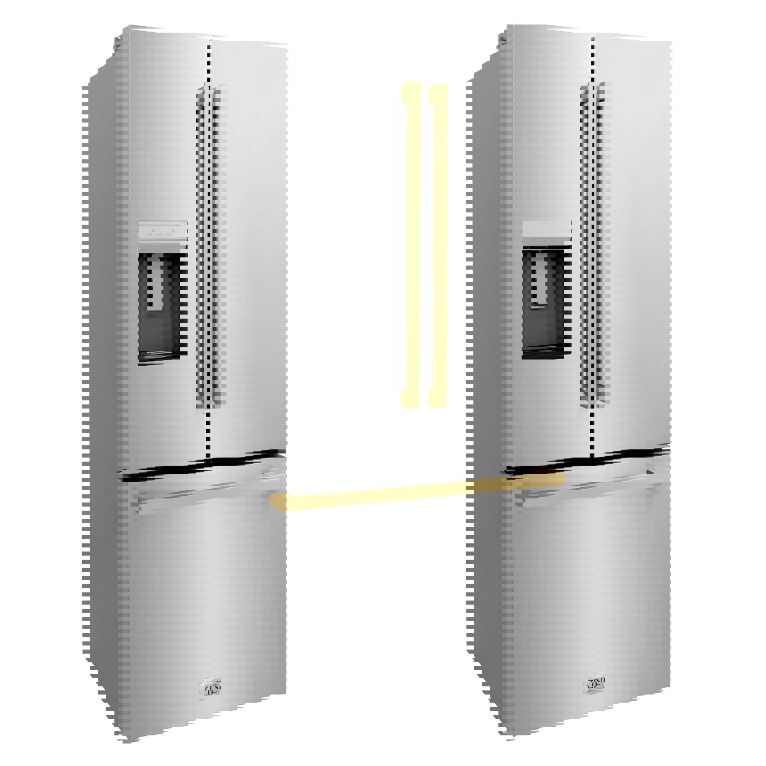 ZLINE Autograph Edition 36" French Door Refrigerator with External Water Dispenser and Dual Ice Maker