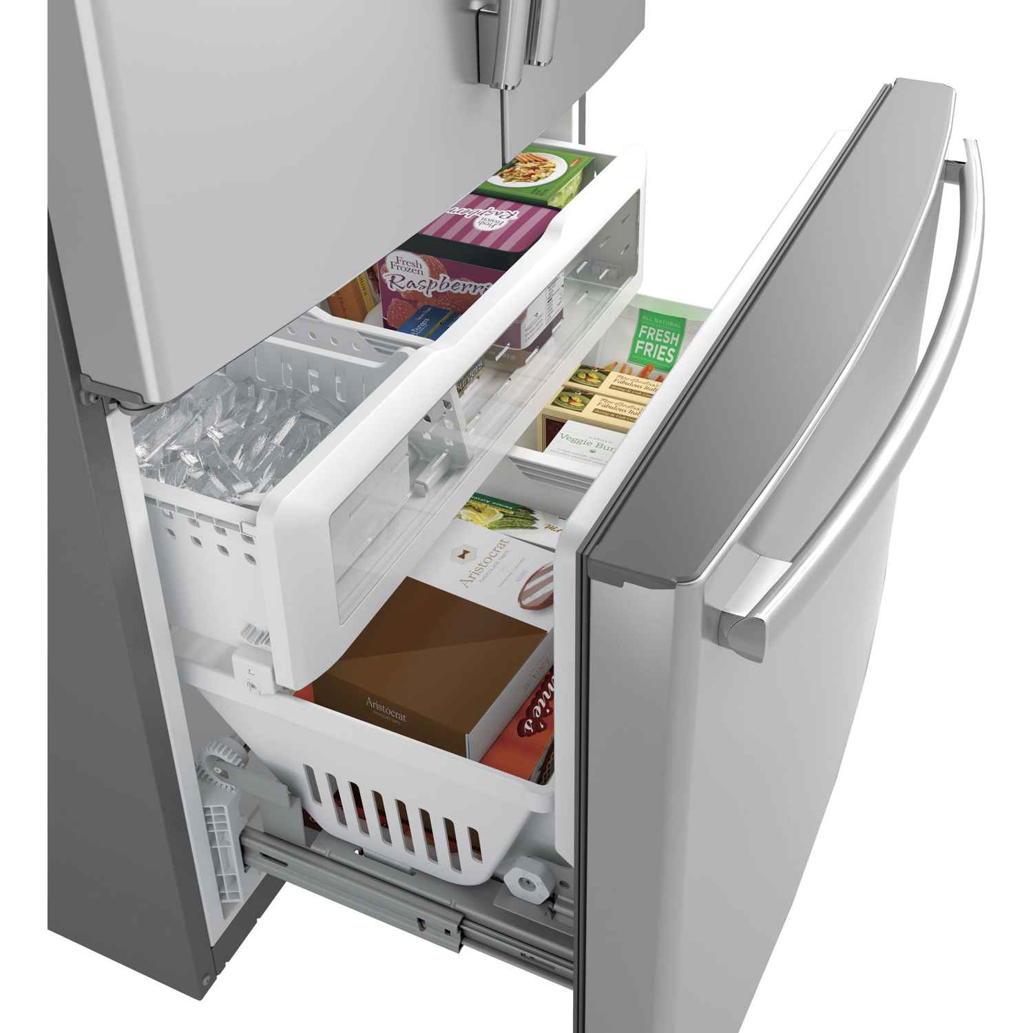 GE Profile 36-inch Counter-Depth French Door Refrigerator with TwinChill™ and Interior Ice Maker