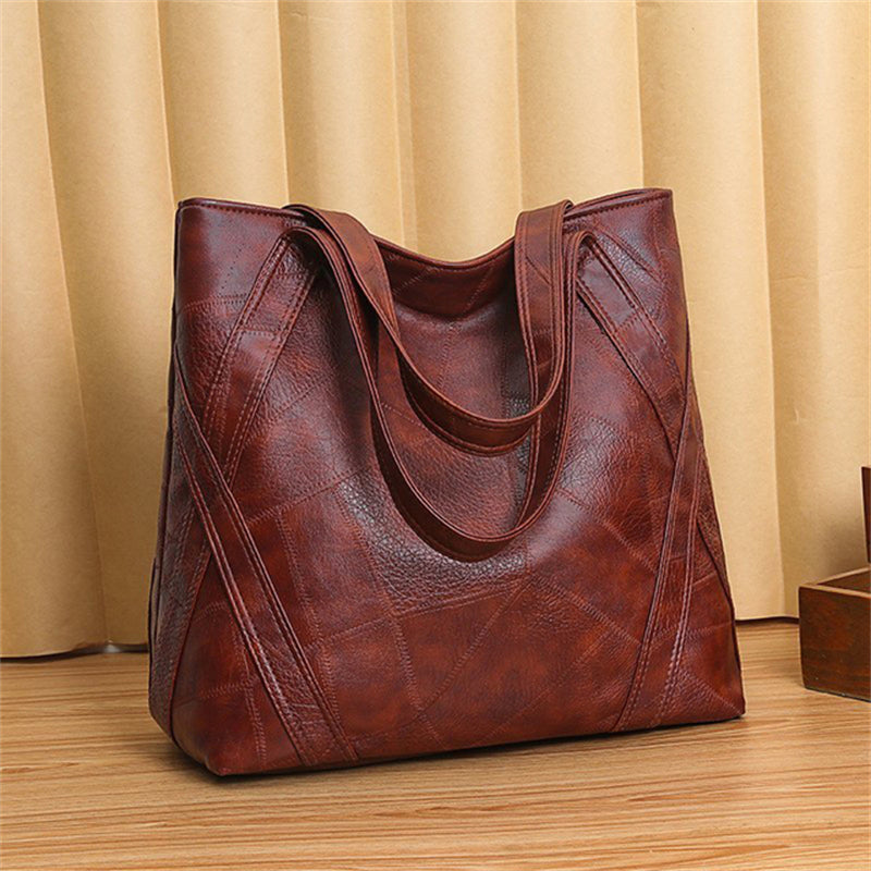 Stylish Vintage Large Capacity PU Leather Handbag