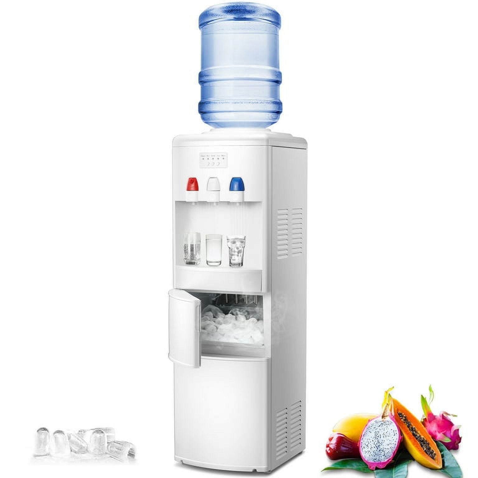 Auseo 3-in-1 Water Cooler Dispenser with Ice Maker
