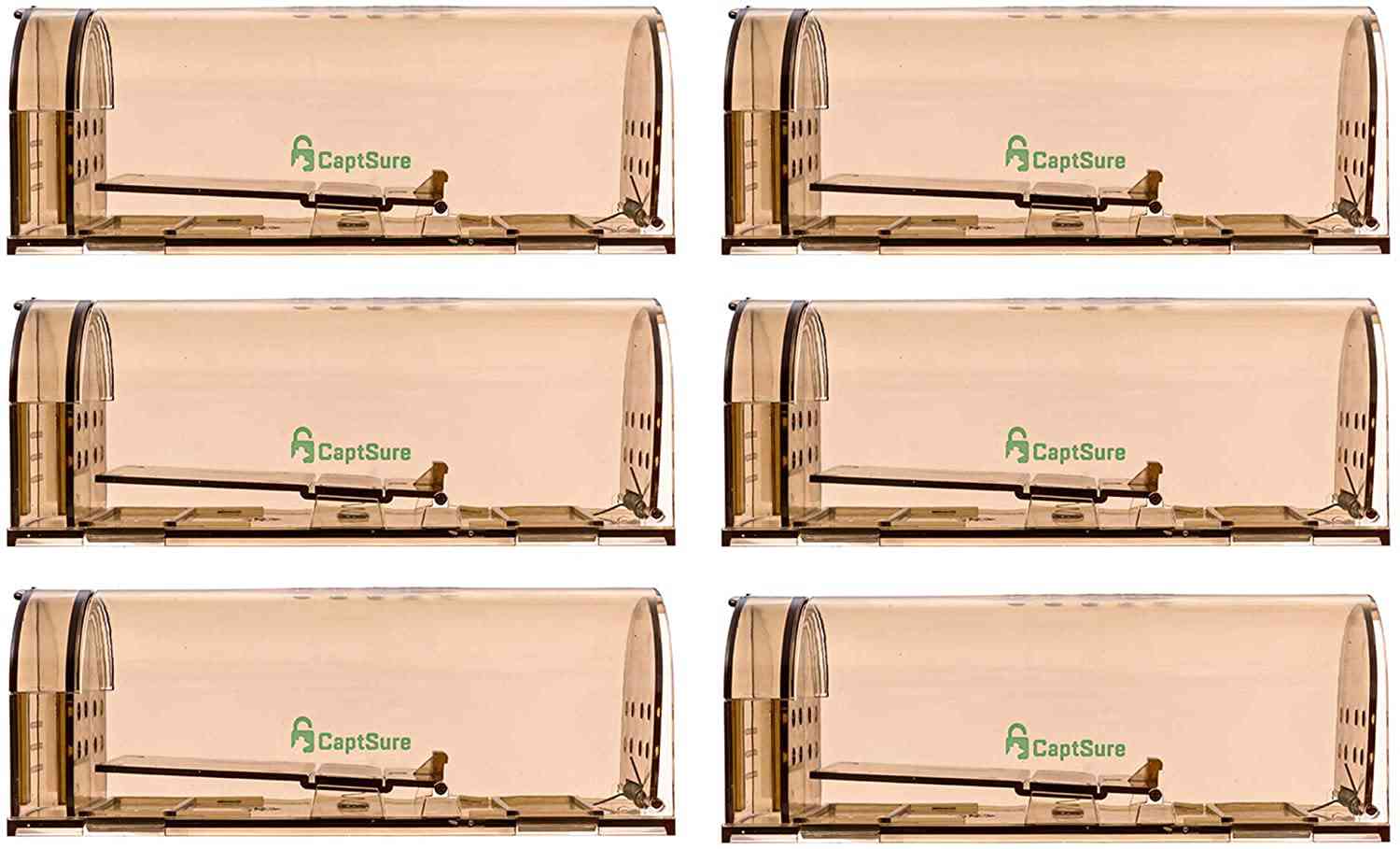 CaptSure Humane Mouse Traps - Safe, Easy Setup, Reusable