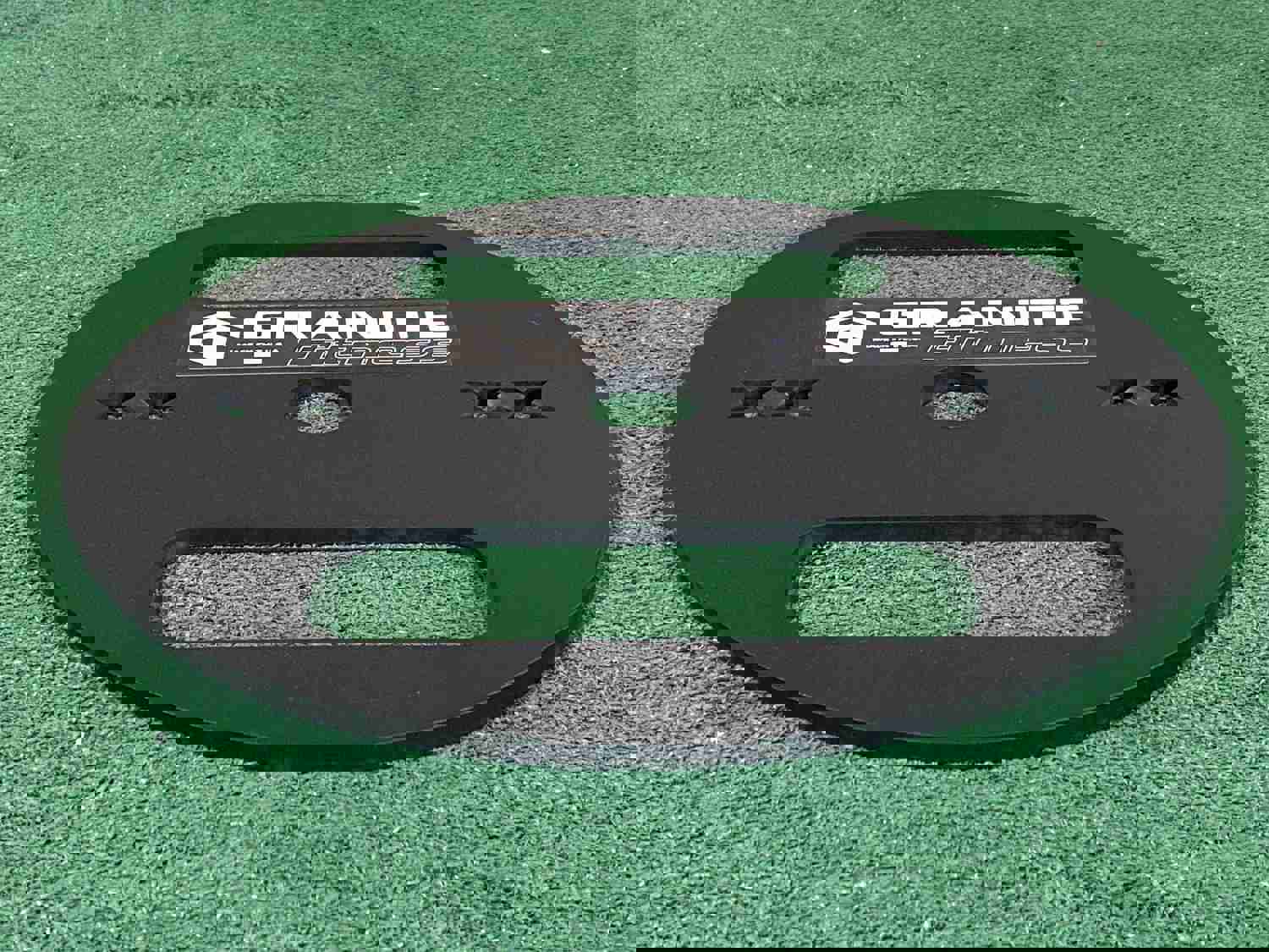 Granite Fitness Olympic Size Thin Steel Weight Plates - 20Lb Pair