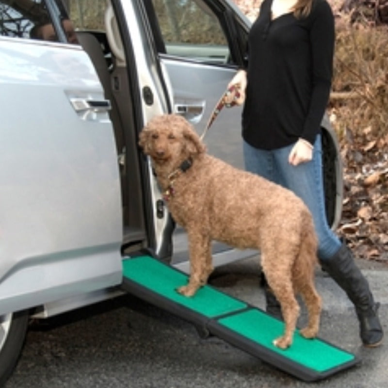 Pet Gear Bi-Fold Travel Lite Ramp with SupertraX - Portable & Non-Slip Pet Ramp