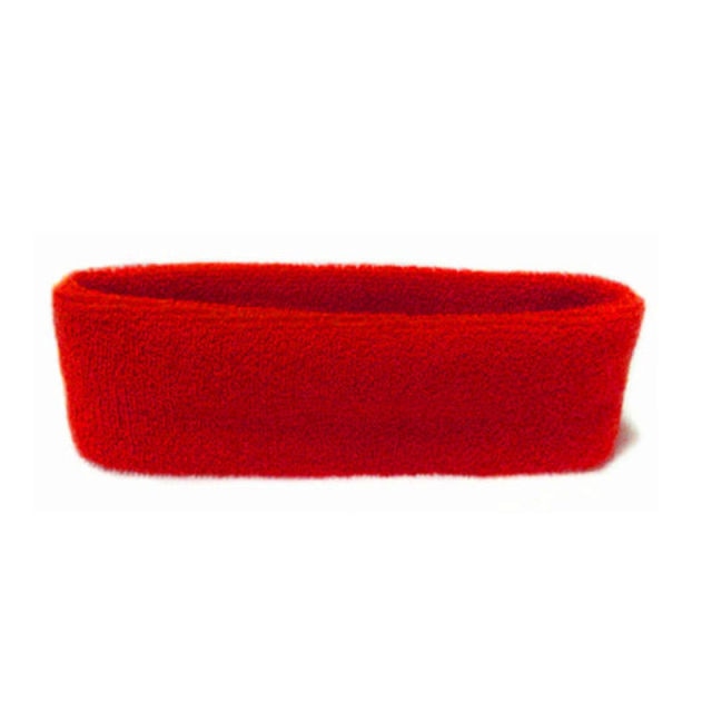 Unisex Elastic Cotton Sweatband Headband for Fitness and Style