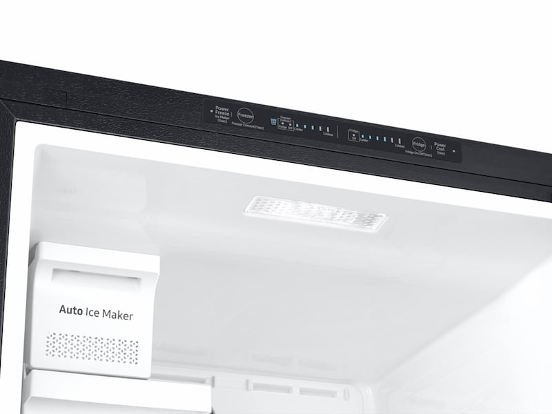 Samsung RT18M6215SG 18 Cu. Ft. Top Freezer Refrigerator with FlexZone™, Ice Maker, and Twin Cooling Plus™ in Black Stainless Steel
