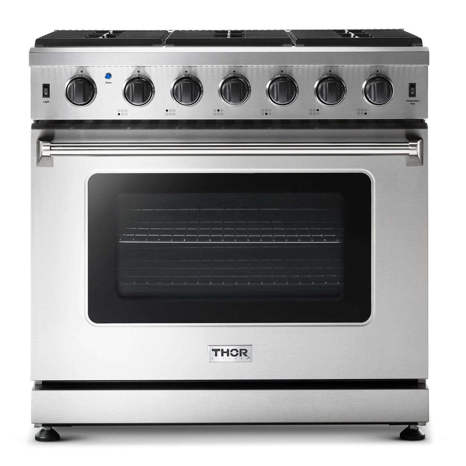 Thor Kitchen Pro-Style Appliance Package - 36" Range, Hood, Fridge, More