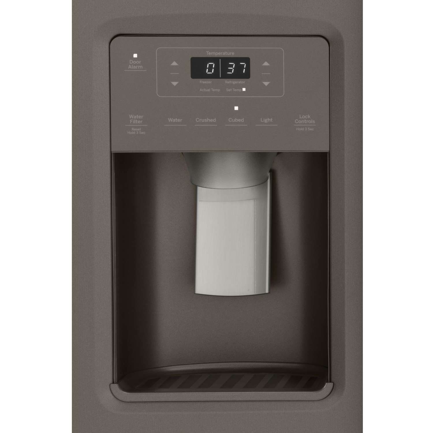 GE 36-inch Side-by-Side Refrigerator with Water/Ice Dispenser, 25.1 cu.ft.