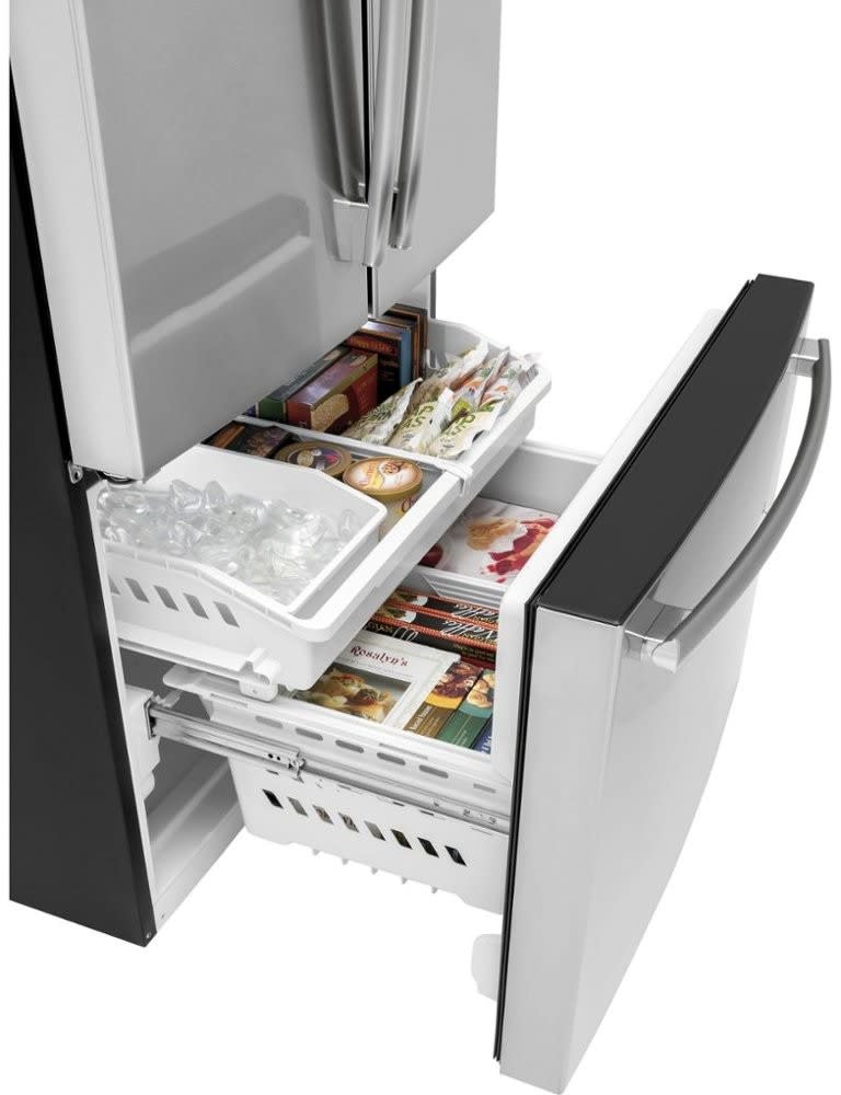 36 Inch French Door Refrigerator with 27 cu. ft. Capacity, Enhanced Shabbos Mode, Ice Maker, and Fingerprint-Resistant Stainless Steel