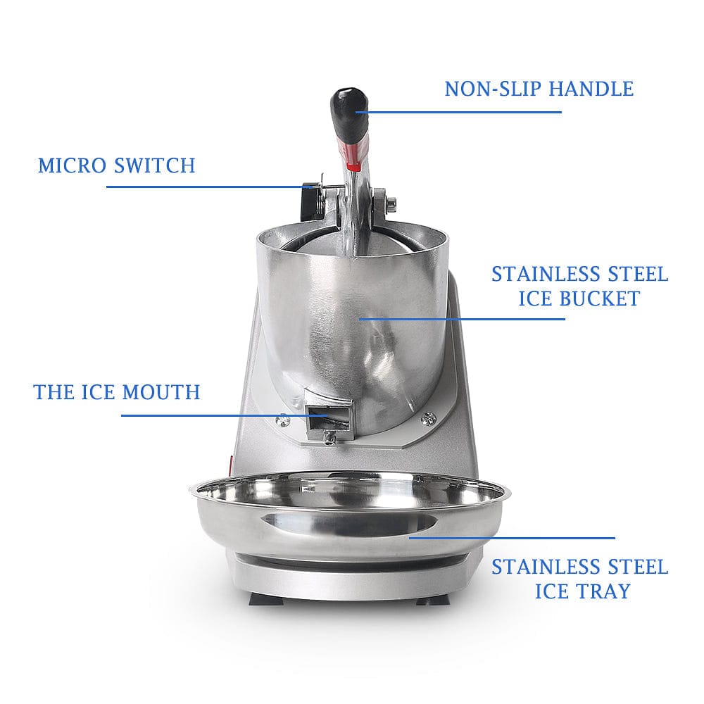 Stainless Steel Electric Ice Crusher for Smoothies and Snow Cones