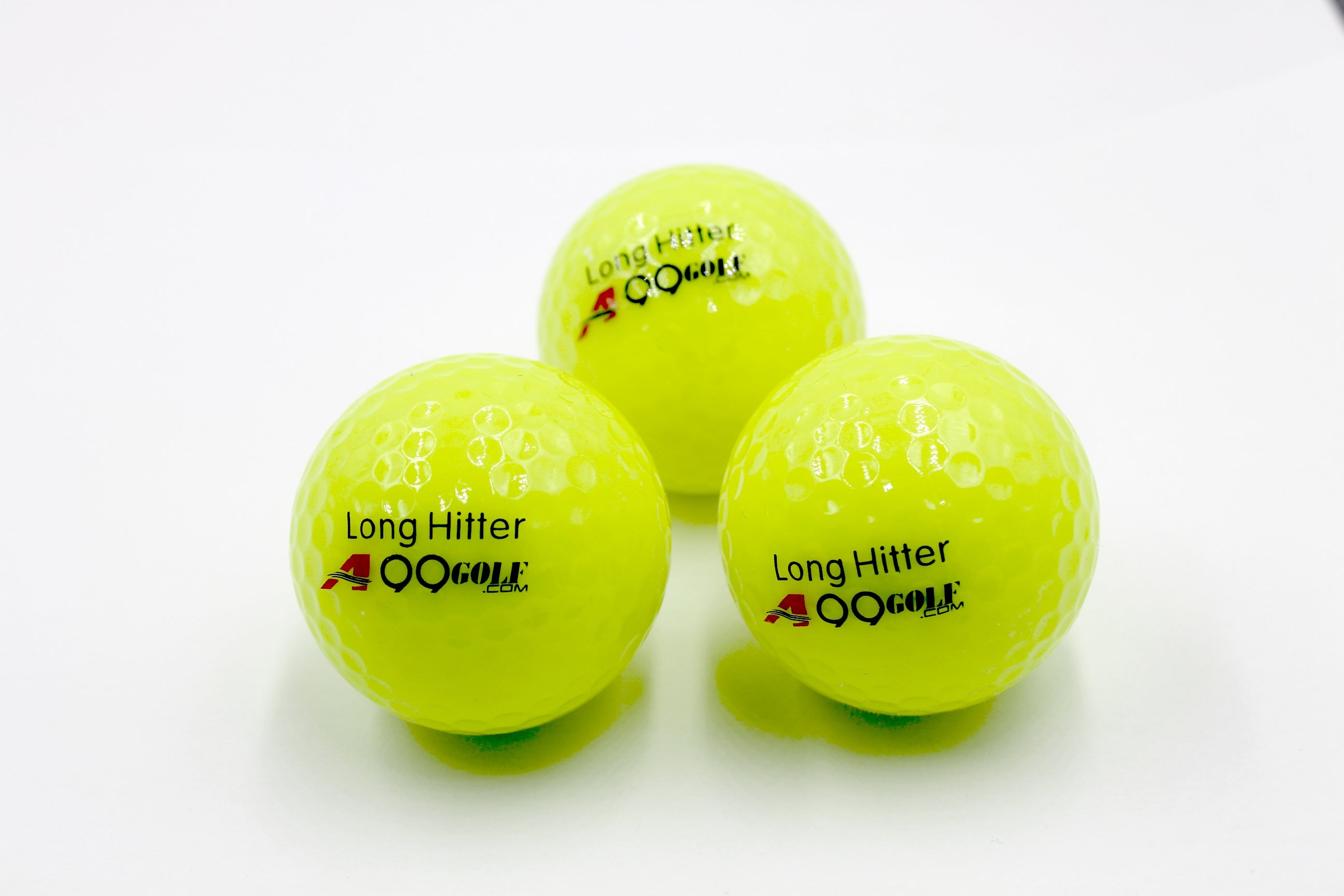 A99 Golf Neon Yellow Balls - 3 Pack for Indoor & Outdoor Play
