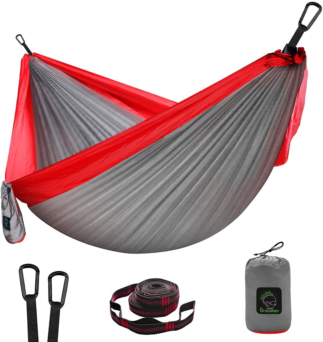 Grassman Lightweight Portable Hammock, Double & Single Use, Outdoor & Indoor