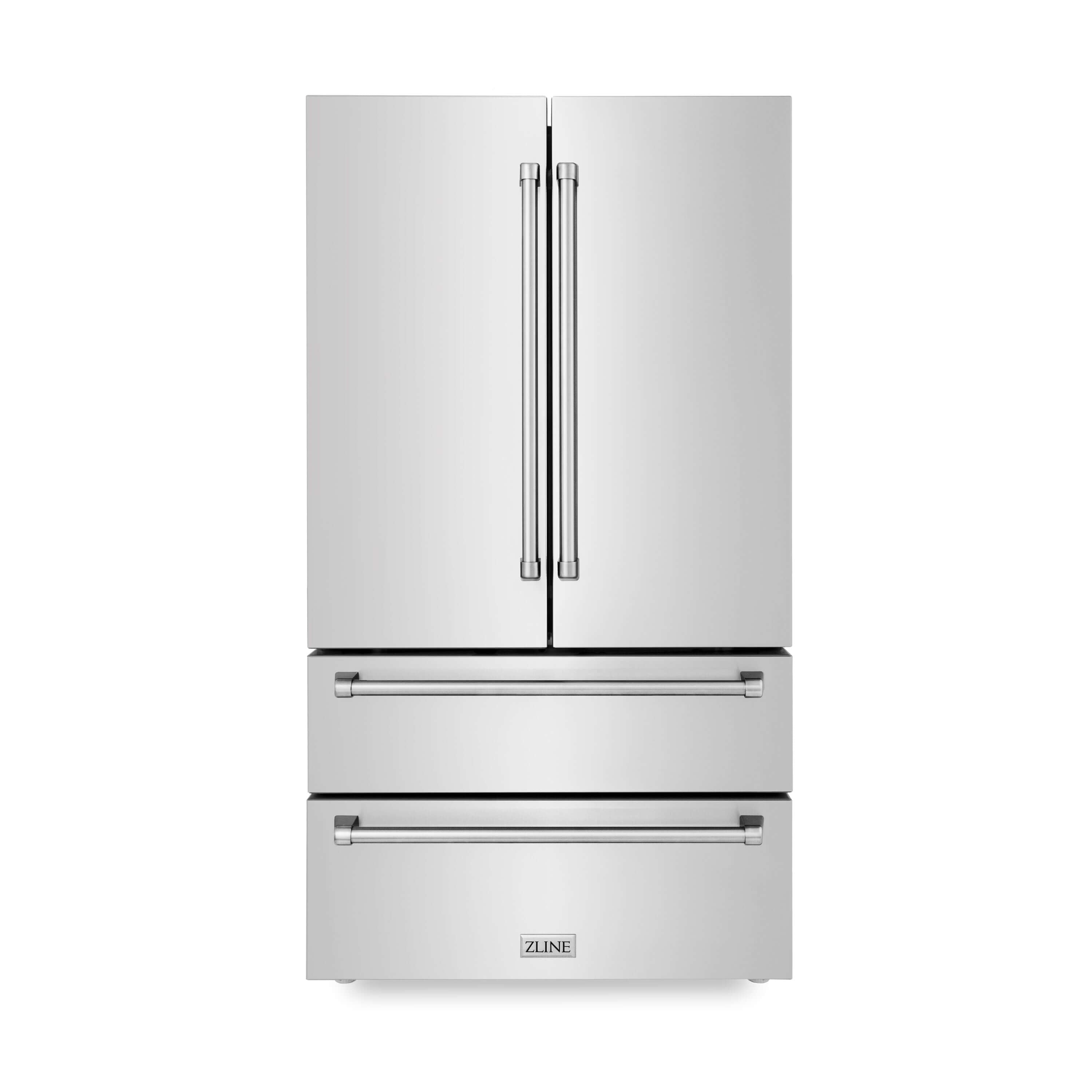ZLINE 36" French Door Refrigerator with Ice Maker - Fingerprint Resistant Stainless Steel