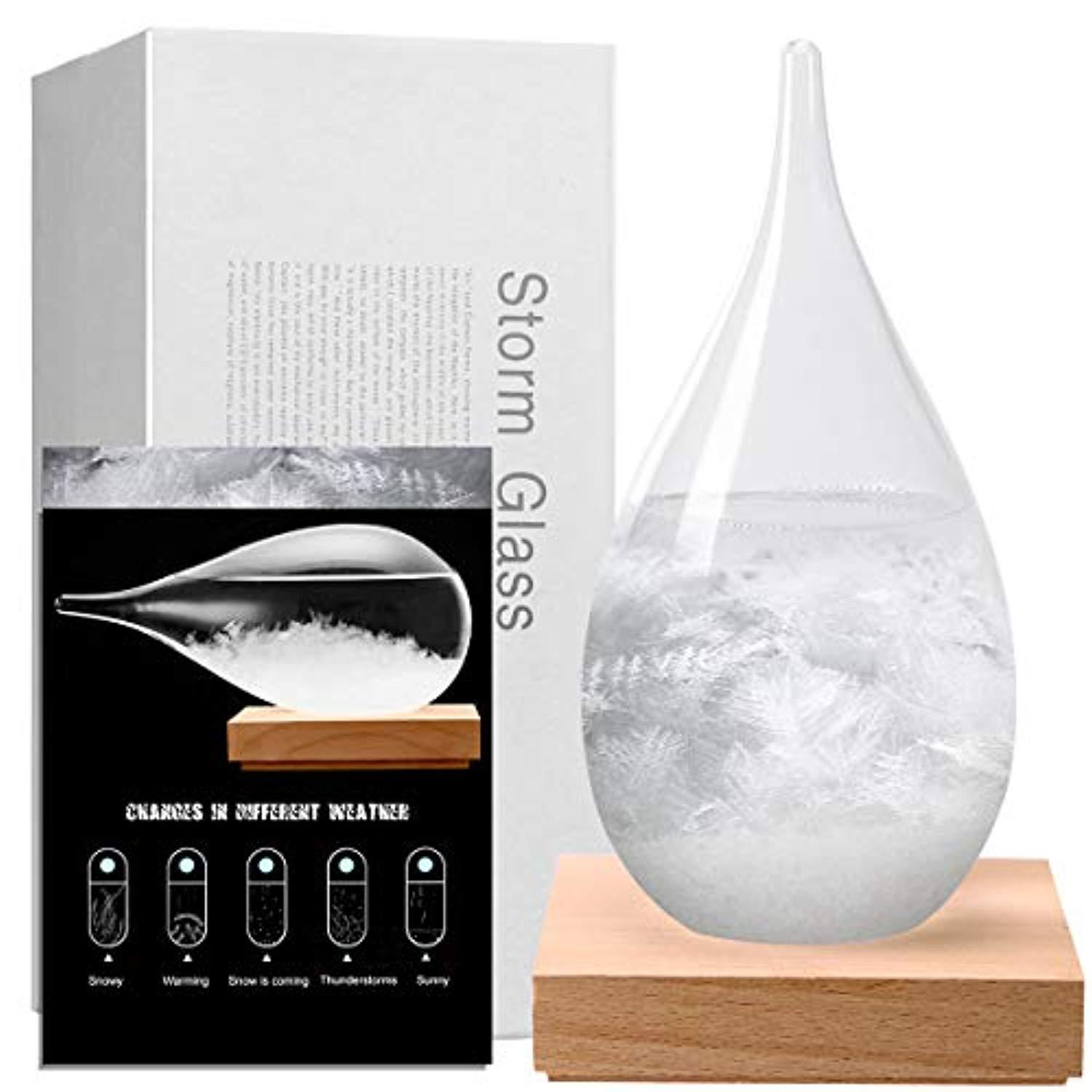 Elegant Weather Predictor Storm Glass - Unique Desktop Decor