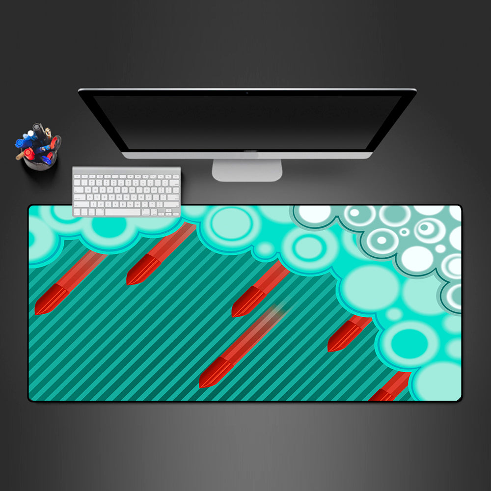CSGO Bullet Rain Gaming Mouse Pad - M-XXL Size, Vibrant Design