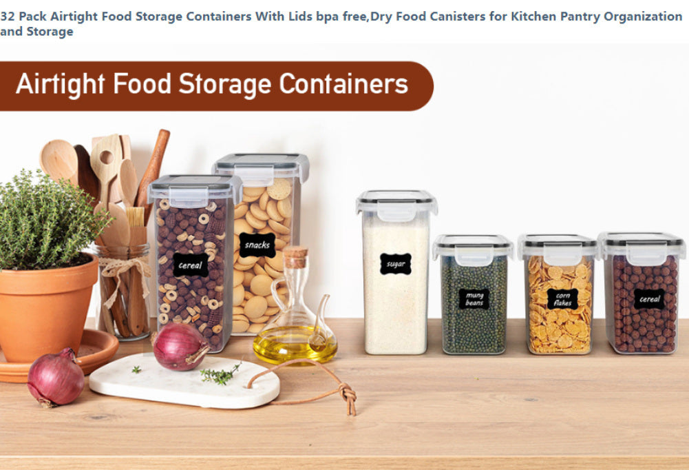 Premium Airtight Cereal and Food Storage Containers Set