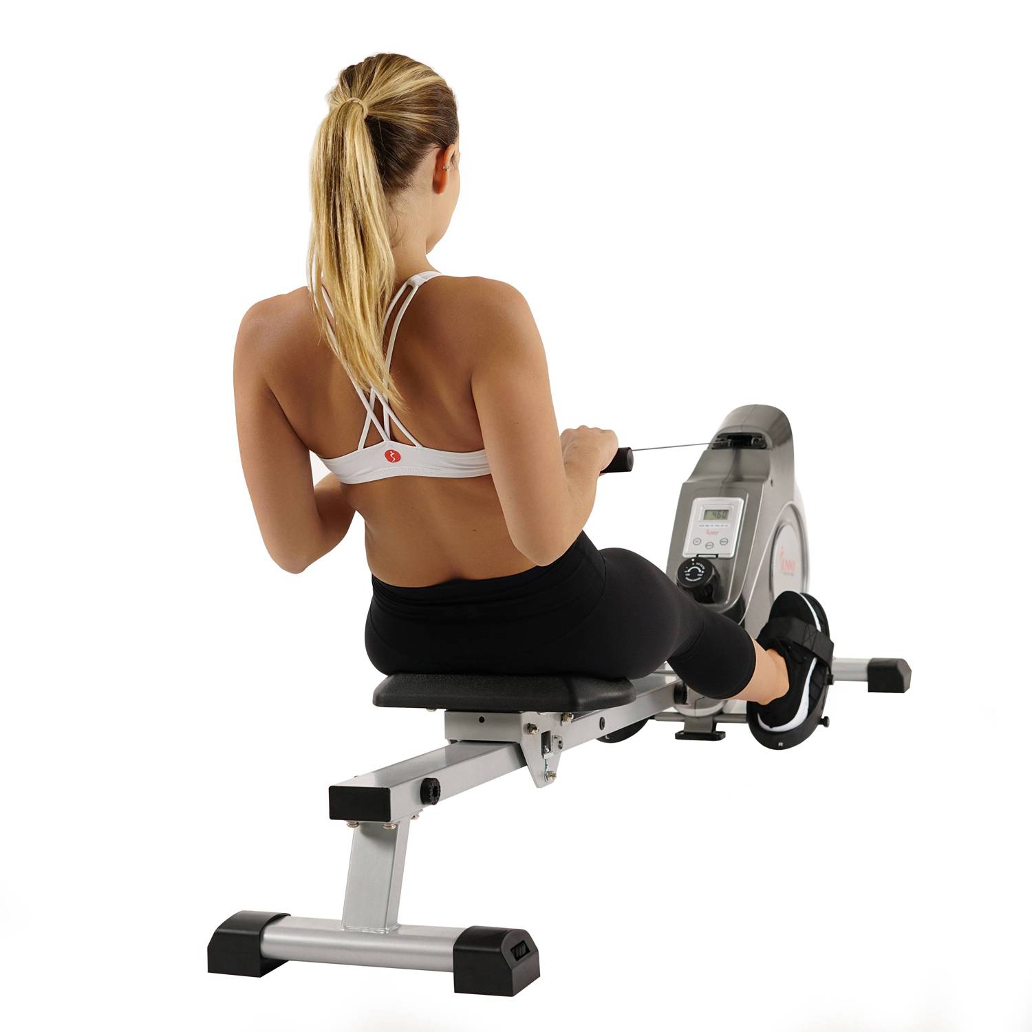 Sunny Health & Fitness SF-RW5515 Magnetic Rowing Machine - Full-Body Cardio Workout