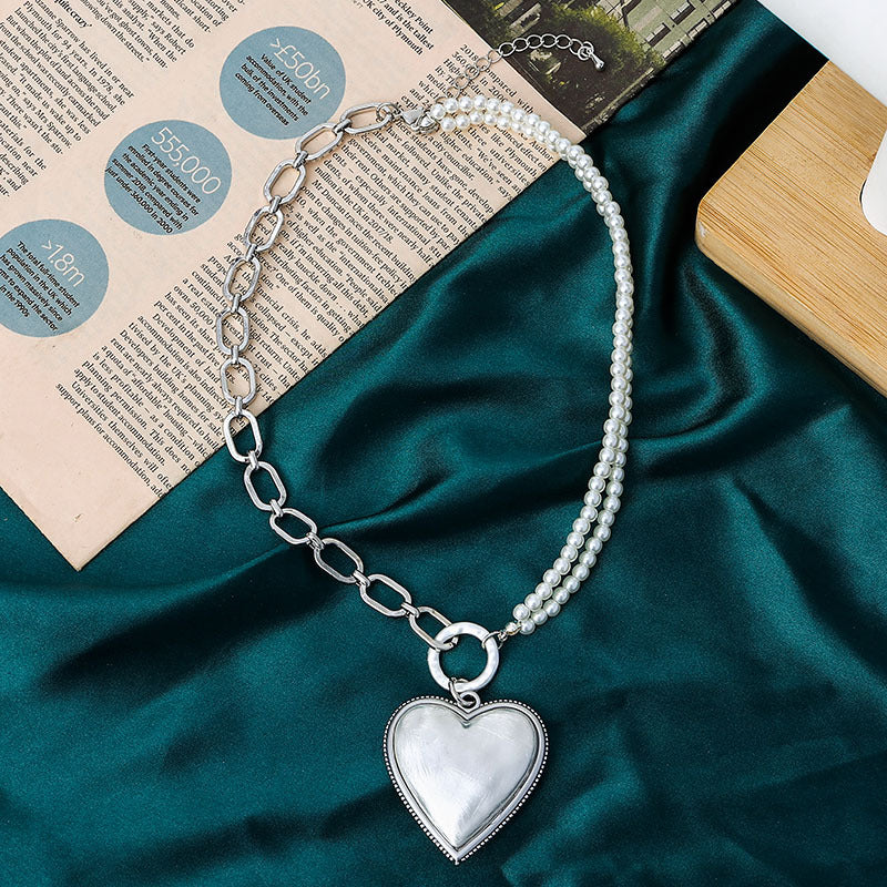 Stylish Boho Heart Pendant Necklace with Adjustable Length