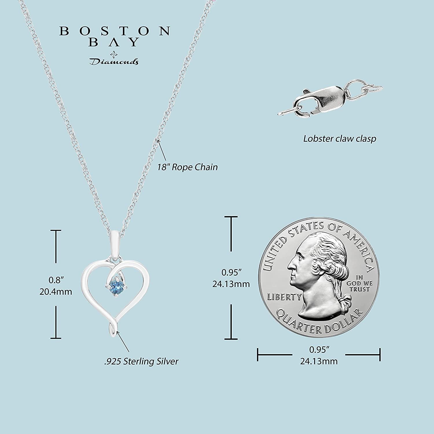 Elegant Lab-Grown Alexandrite Heart Pendant in Sterling Silver