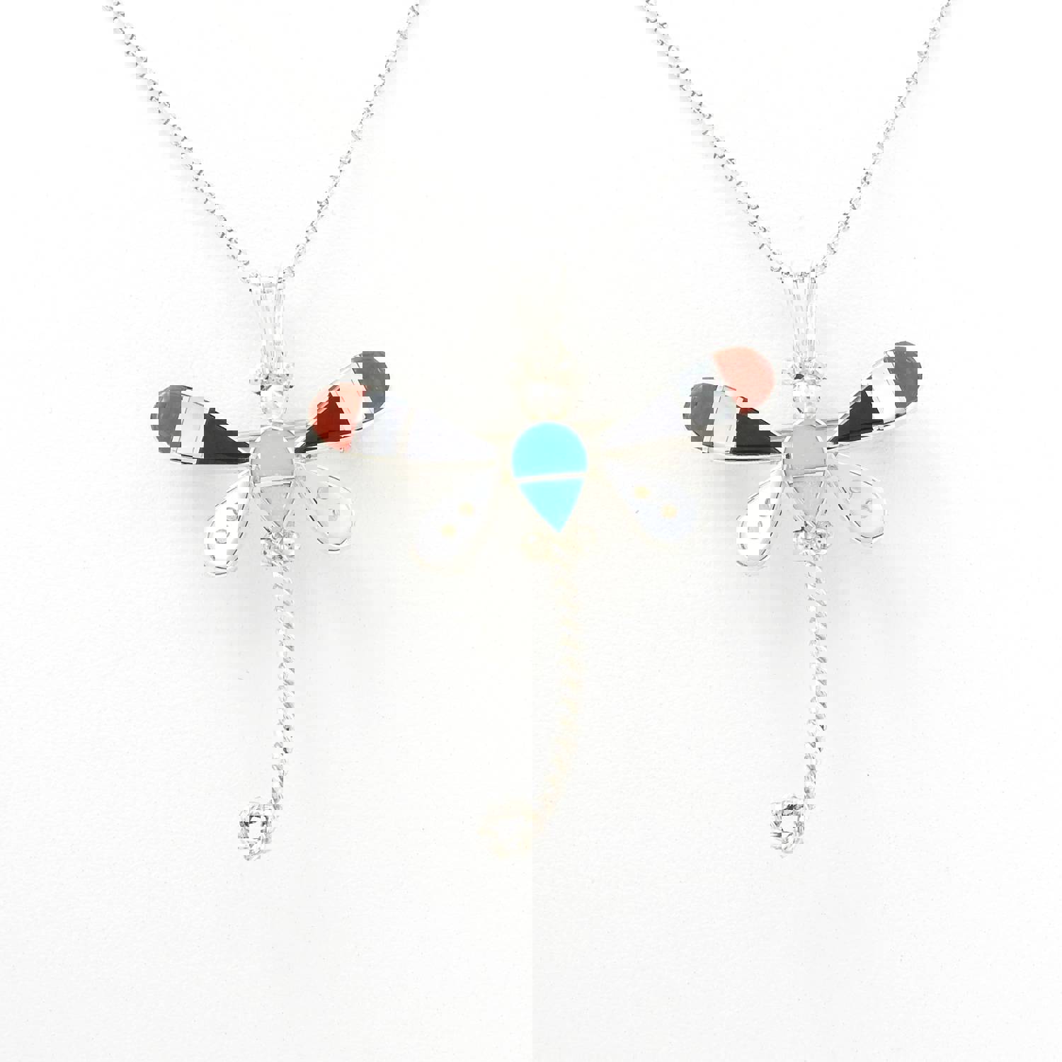 Handcrafted Sterling Silver Dragonfly Inlay Jewelry