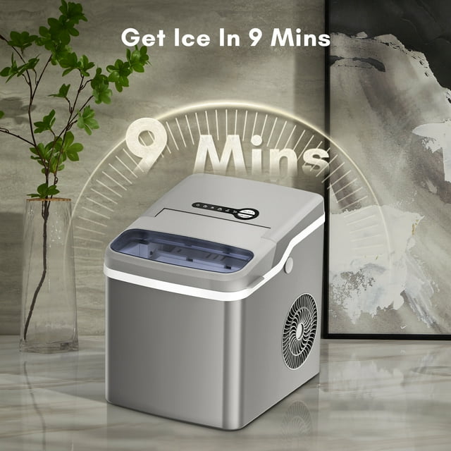 KISSAIR Compact Ice Maker - Efficient, Portable, and Stylish
