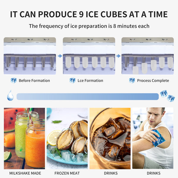 Portable Ice Maker Machine for Home and Office
