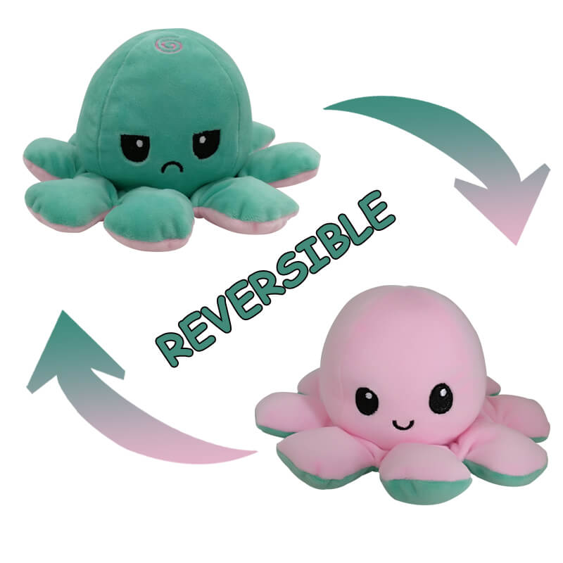 Cuddly Reversible Octopus Plush - Double the Fun!