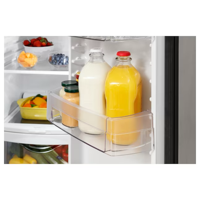 GE 25.3-cu ft Side-by-Side Refrigerator with Ice Maker, Water and Ice Dispenser (Stainless Steel)