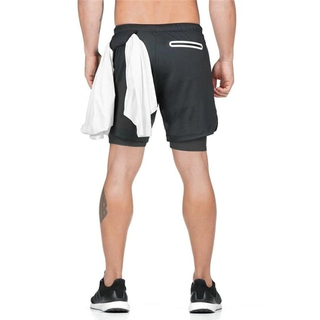 Men's Versatile 2-in-1 Fitness & Beach Shorts