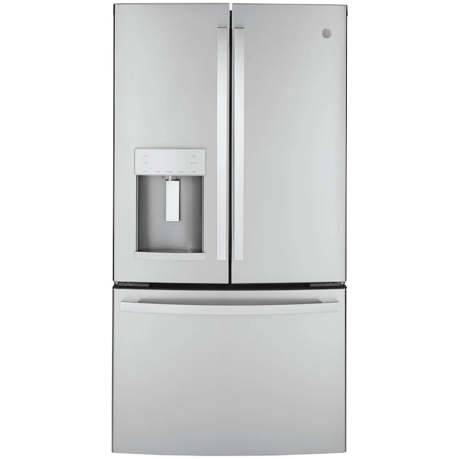 GE 22.2-cu ft Counter-depth French Door Refrigerator with Ice Maker