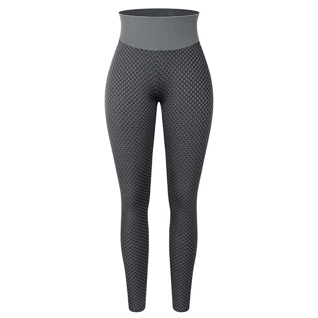 KIWIRATA Women's High-Waist Yoga Pants with Elastic Waist