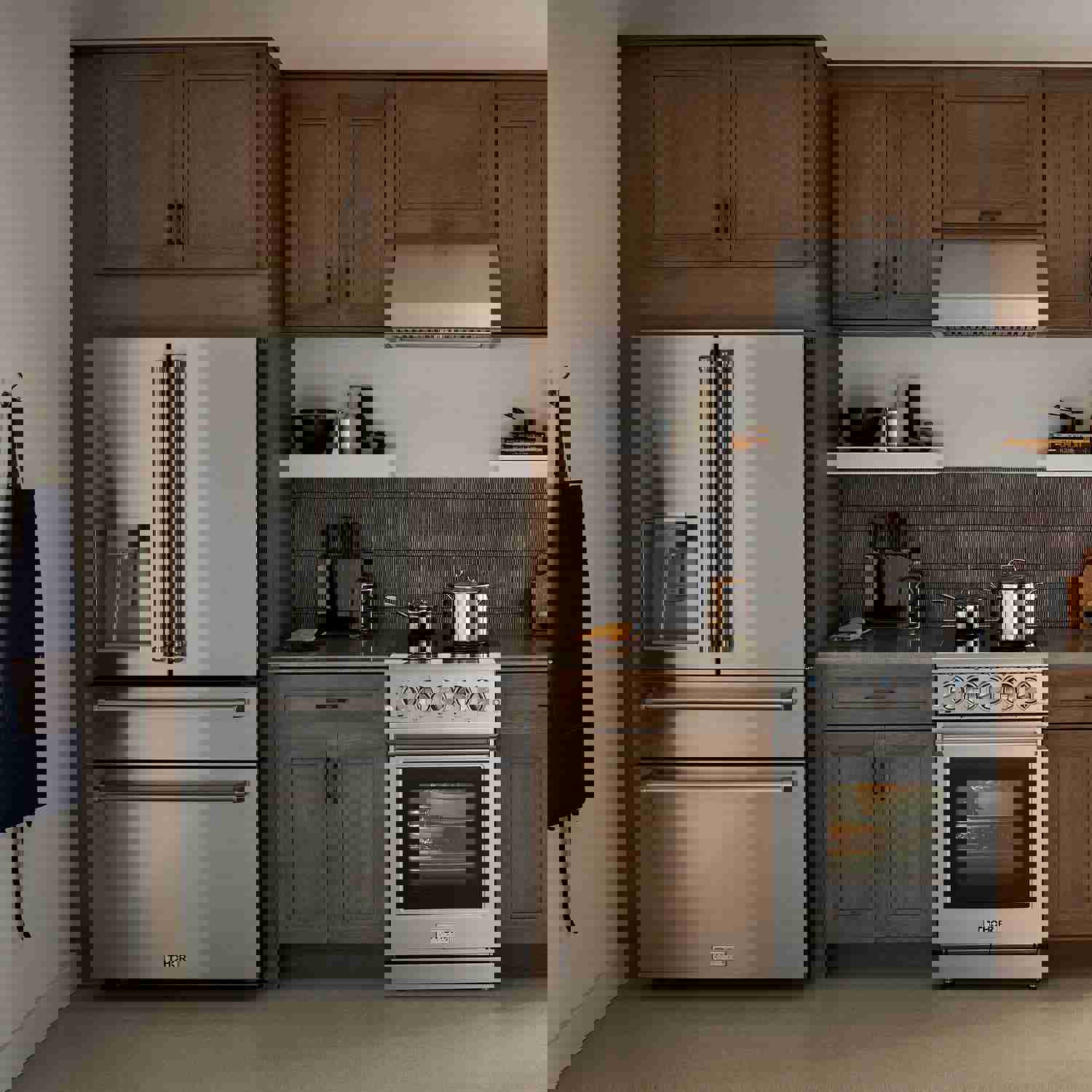 Thor Kitchen 36" Counter Depth Refrigerator with Water Dispenser and Ice Maker - TRF3601FD