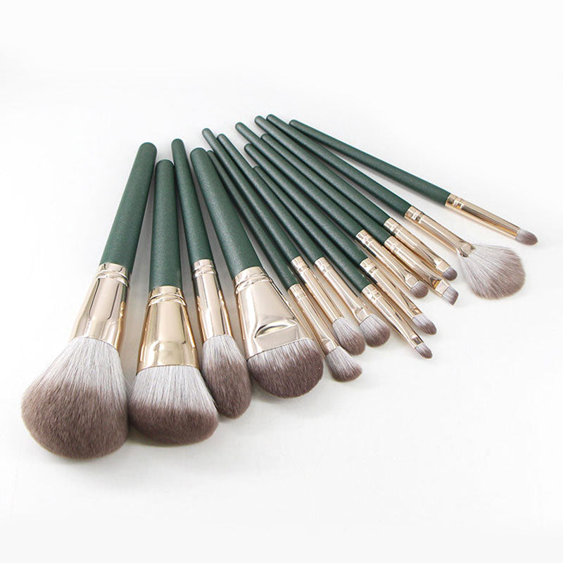 Ali Annabelle Premium 14-Piece Makeup Brush Set with Storage