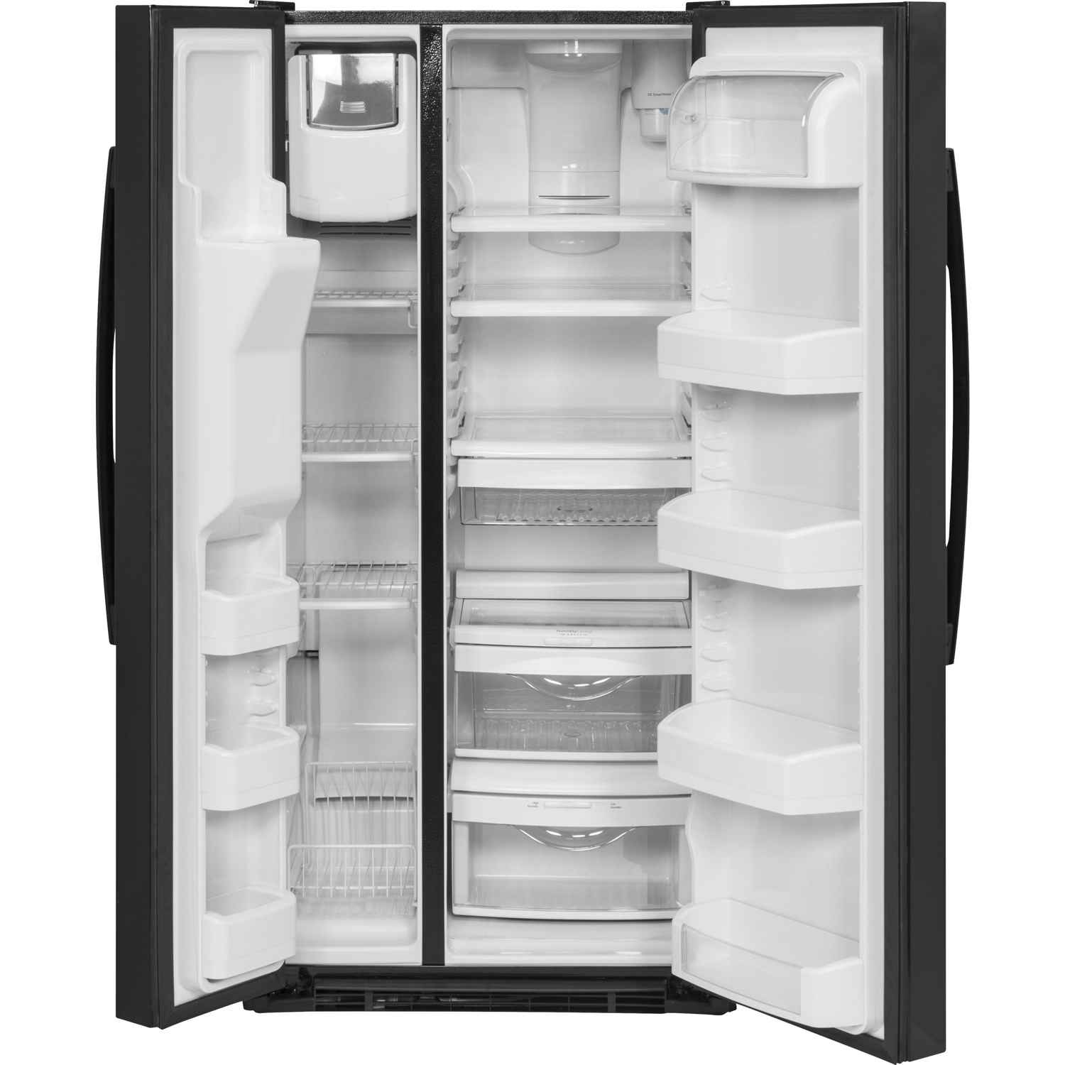 GE 23.2 cu. ft. Side-by-Side Refrigerator with External Ice and Water Dispenser