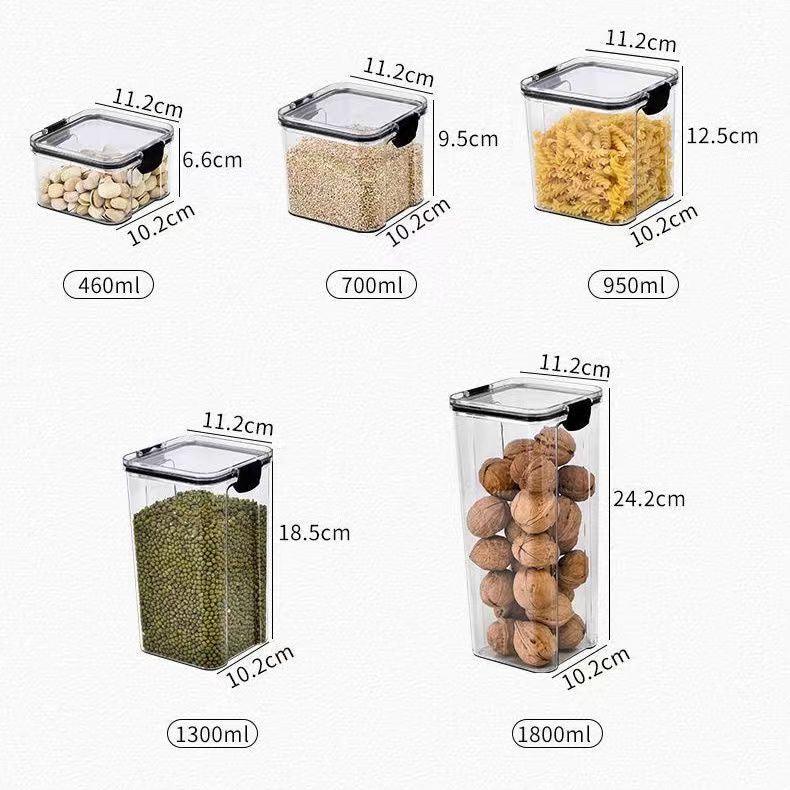 Premium Sealed Plastic Food Storage Boxes for Cereal, Candy, and More