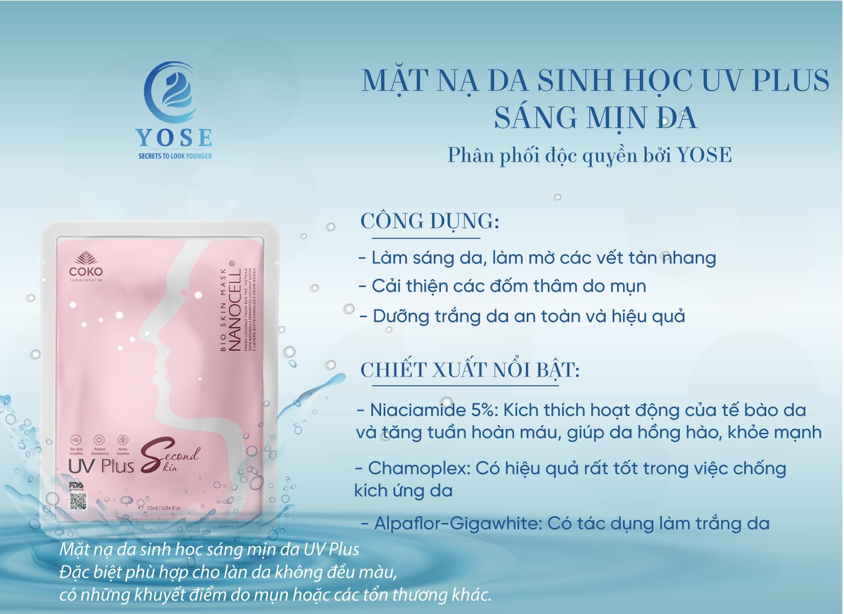 Yose Skincare Mask-03 Colors: Upgraded Hydro-Boosting Face Mask