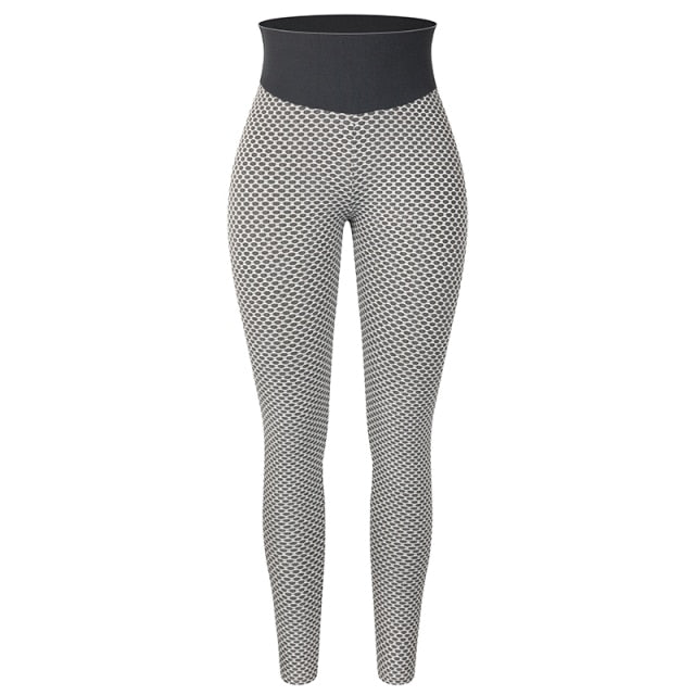 KIWIRATA Women's High-Waist Yoga Pants with Elastic Waist