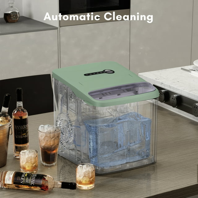 KISSAIR Compact Ice Maker - Efficient, Portable, and Stylish for Home & Office