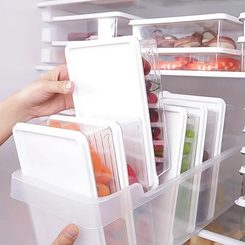 Eco-Friendly Modern Plastic Bread Box with Lid for Kitchen Storage