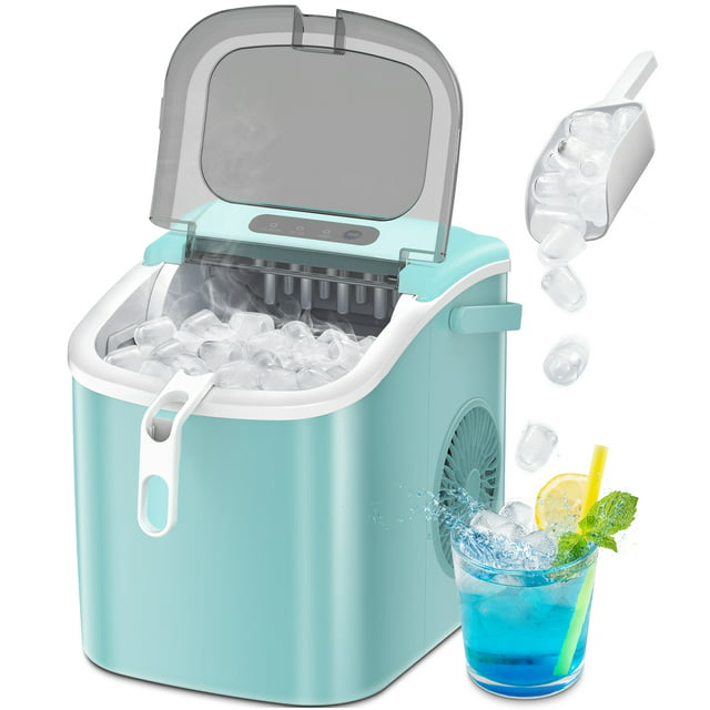 Auseo Portable Ice Maker, Fast and Efficient Countertop Machine