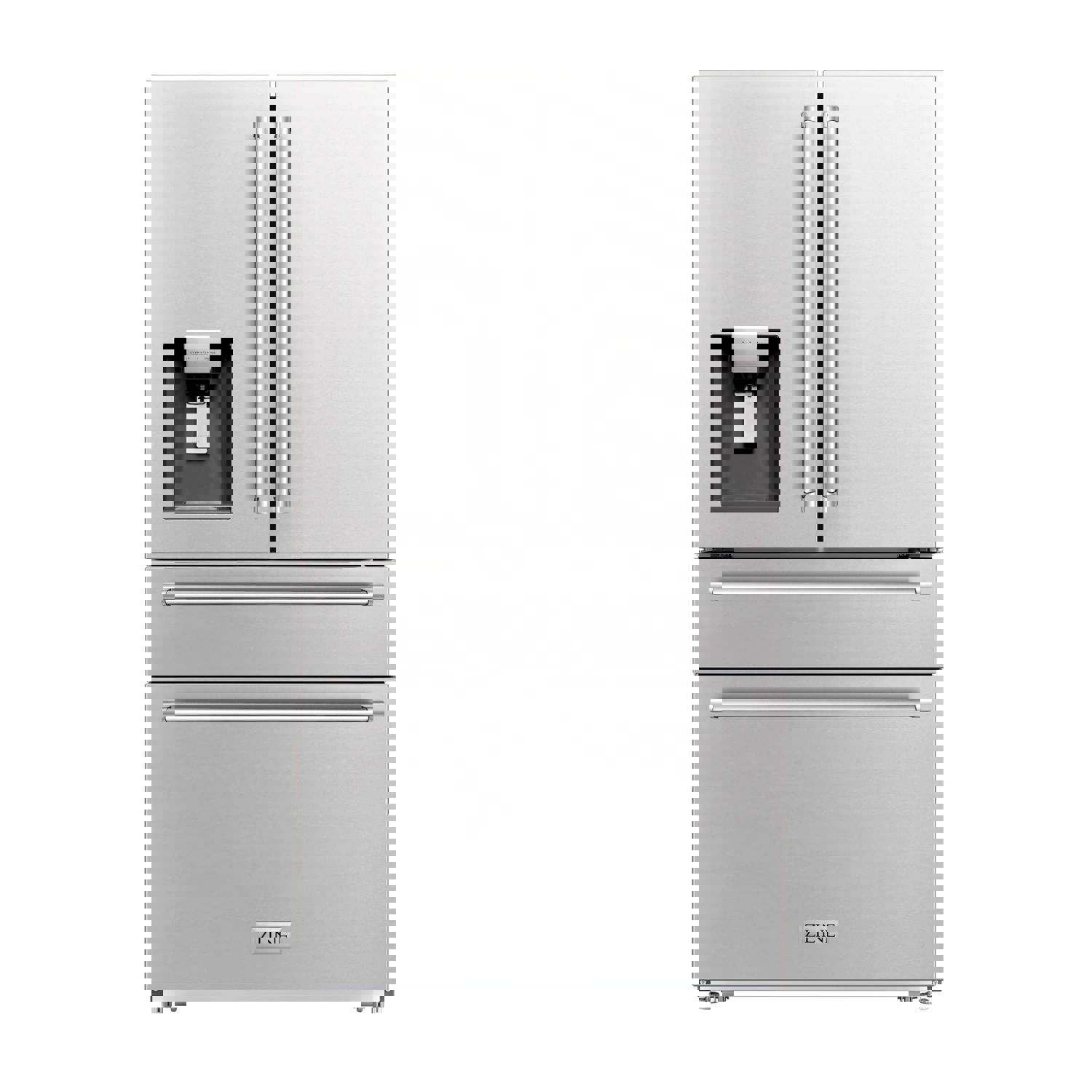 ZLINE 36" French Door Refrigerator with Dispenser, Ice Maker - Fingerprint Resistant