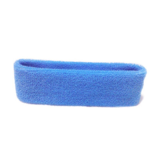 Unisex Elastic Cotton Sweatband Headband for Fitness and Style