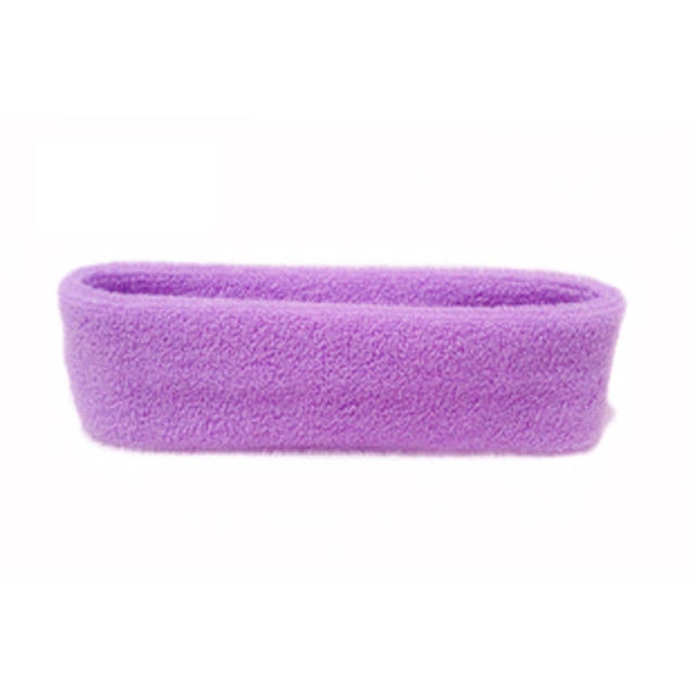Unisex Elastic Cotton Sweatband Headband for Fitness and Style