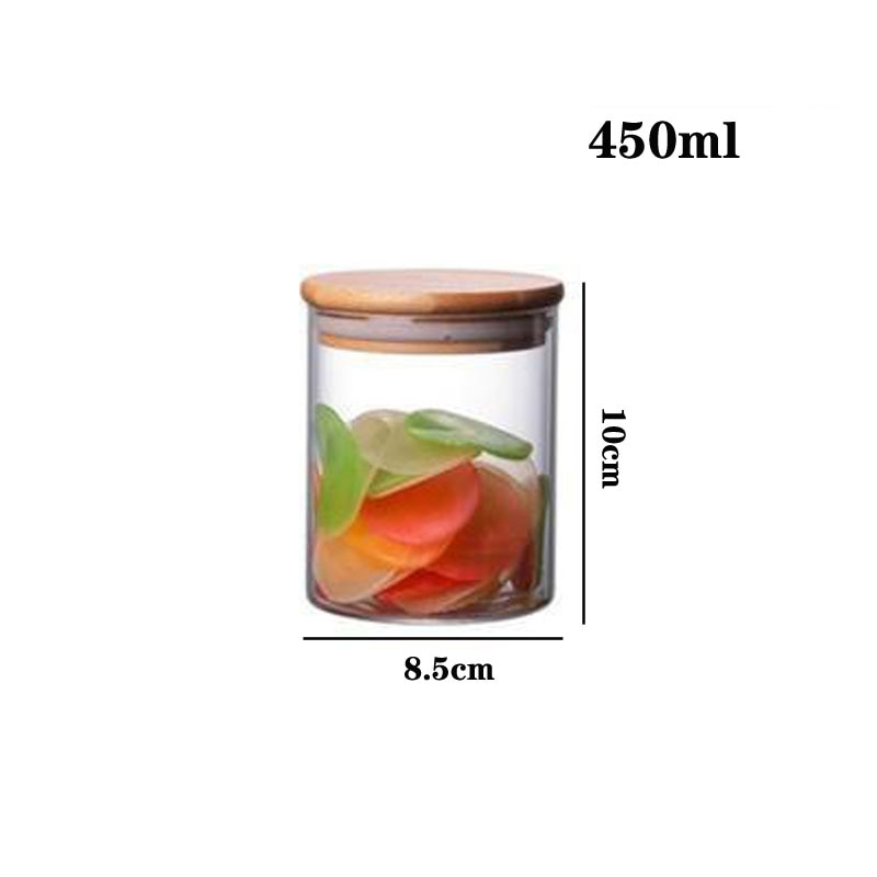 Eco-Friendly Bamboo Lid Glass Food Storage Container