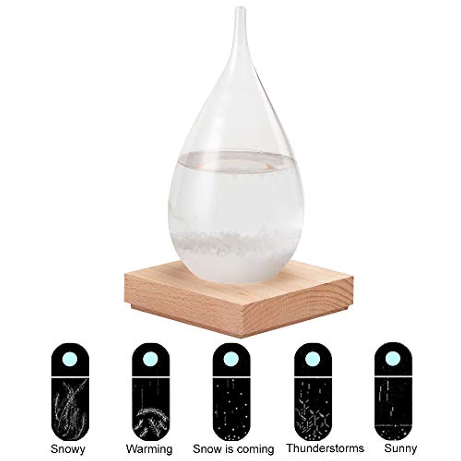 Elegant Weather Predictor Storm Glass - Unique Desktop Decor