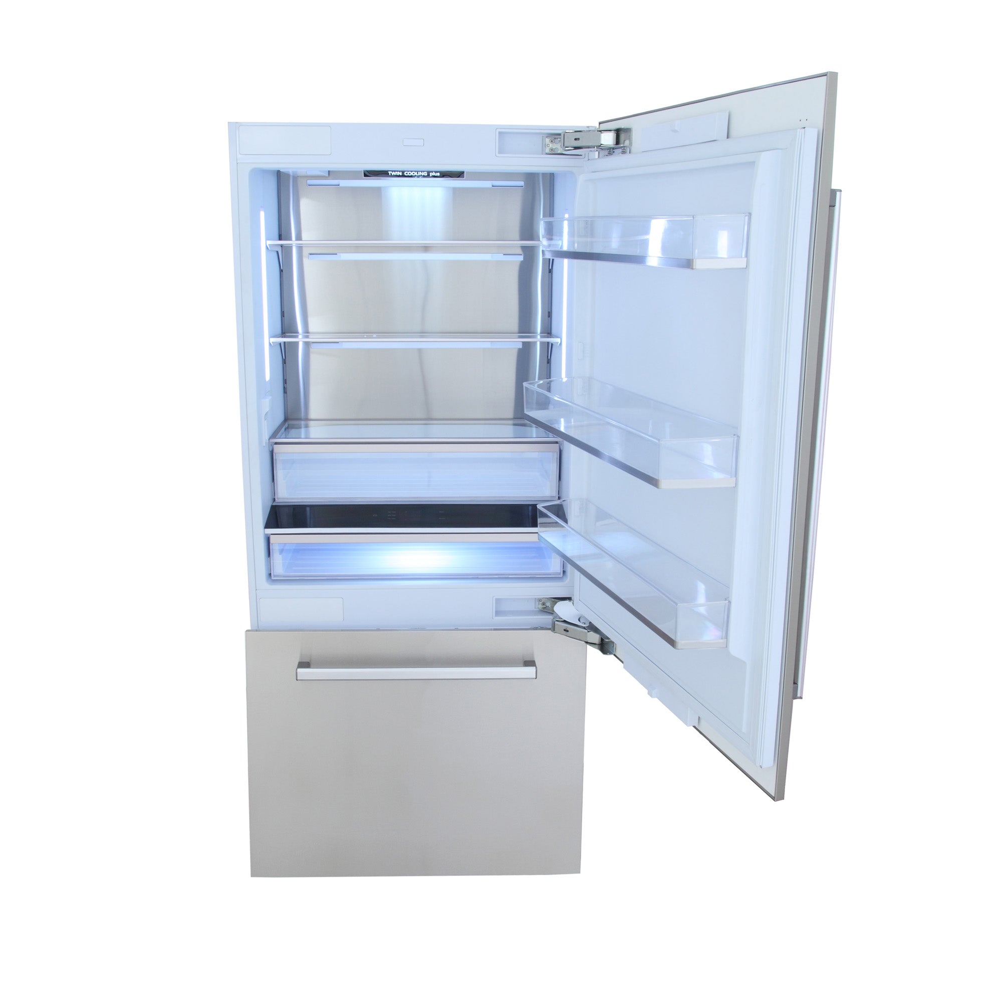 Kucht 36" Built-In Stainless Steel Refrigerator with Ice Maker