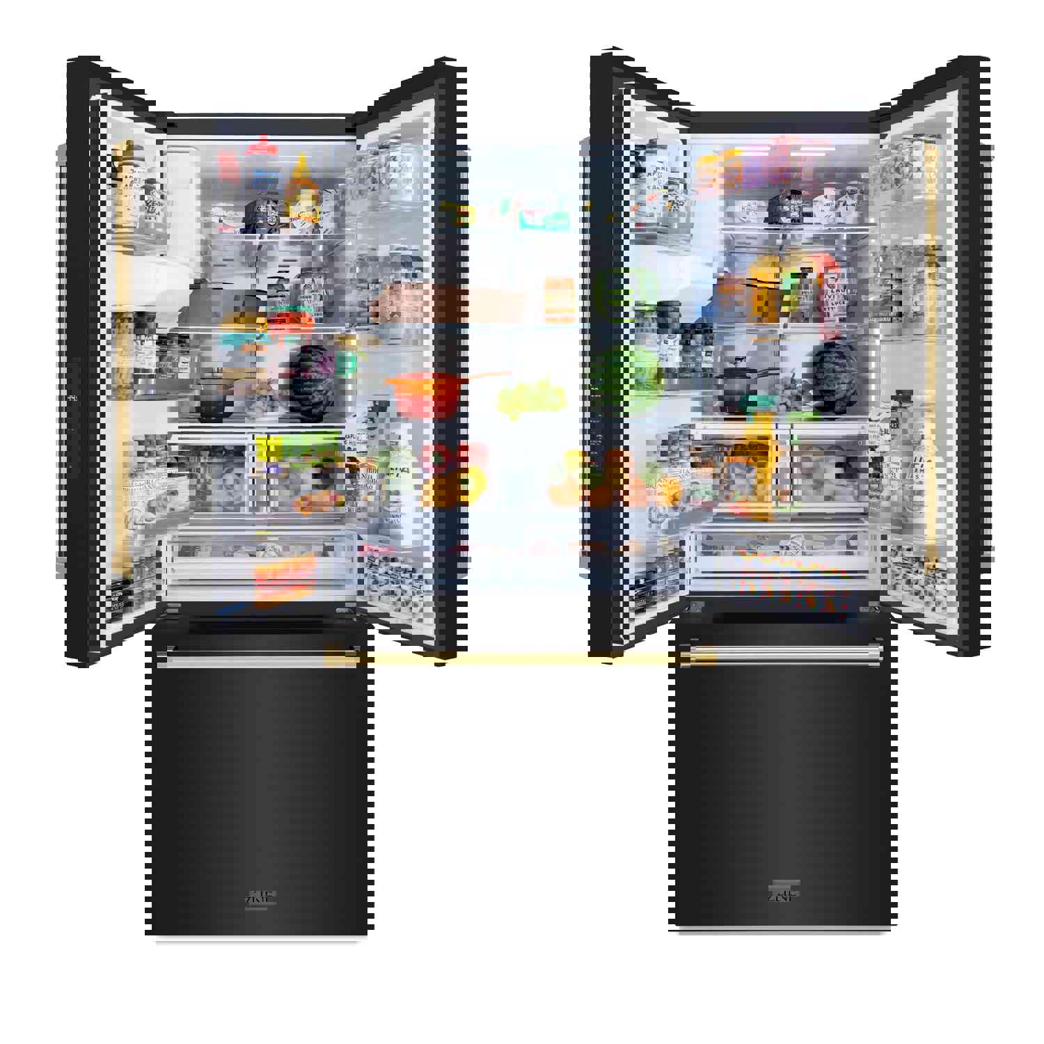 Stylish ZLINE French Door Refrigerator with External Water Dispenser