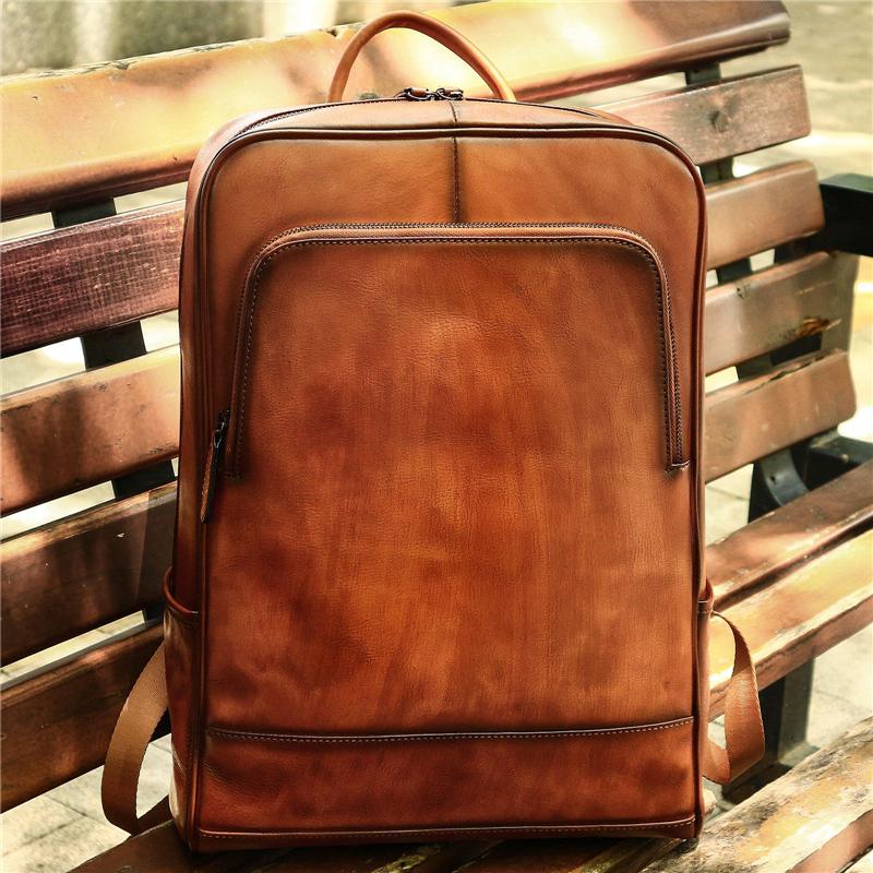 Stylish Genuine Leather Casual Backpack for Everyday Use
