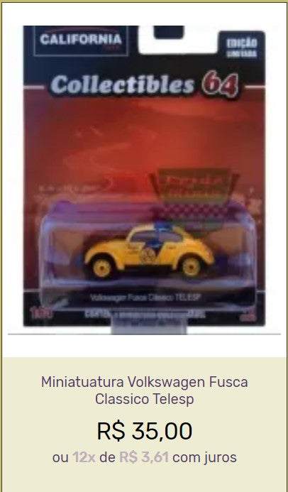 Vintage Cars Collection - VW Fusca 12-Unit Set
