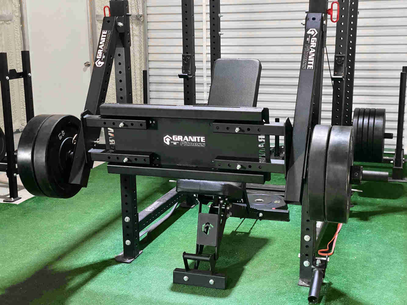 Granite Fitness Leg Press Add-on for 3x3 Lever Arms - 1 Pin Hole
